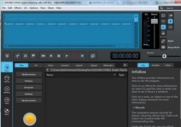 SOUND FORGE Audio Cleaning Lab0