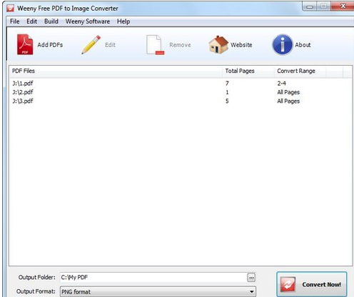 Weeny Free PDF to Image Converter