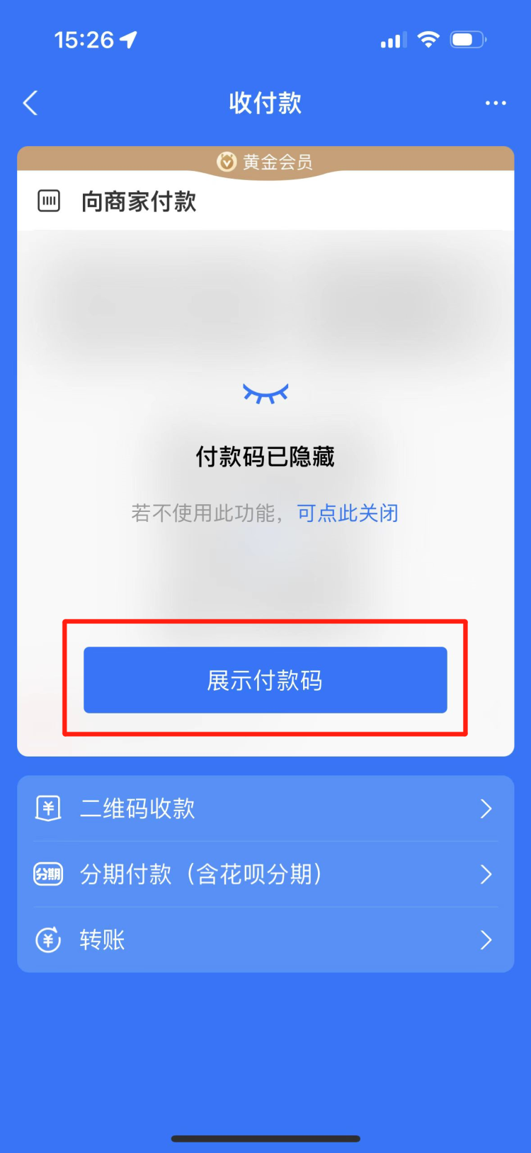 支付宝付款码隐私保护怎么打开