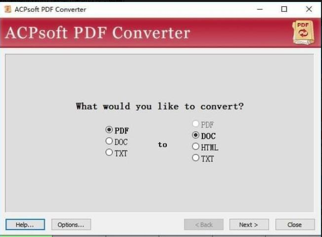 ACPsoft PDF Converter