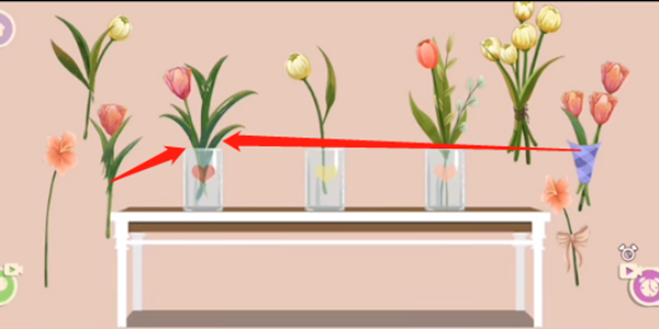 鸭鸭收纳大师插花达人怎么过关