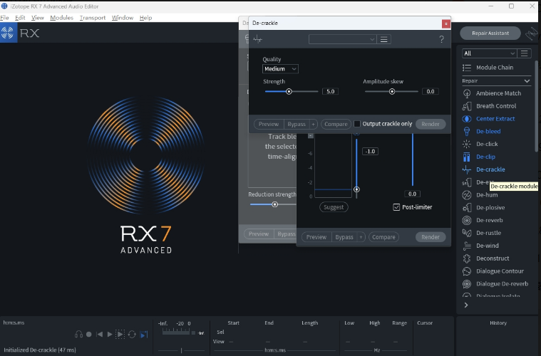 iZotope RX 7 Audio Editor
