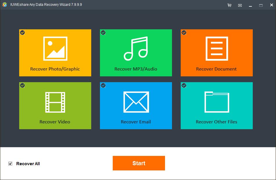 IUWEshare Any Data Recovery Wizard