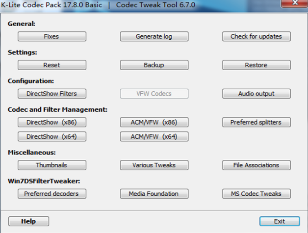 K-Lite Codec Pack Basic