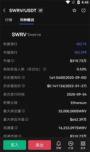 SWRV币交易平台2