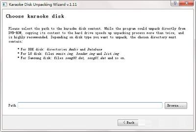 Karaoke Disk Unpacker