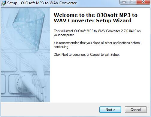 OJOsoft MP3 to WAV Converter0