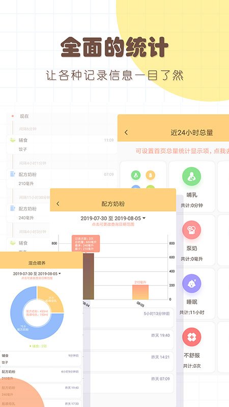 婴儿宝宝生活喂养记录