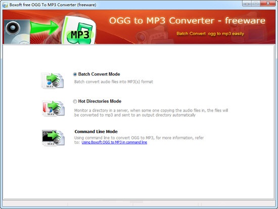 Boxoft OGG to MP3 Converter0
