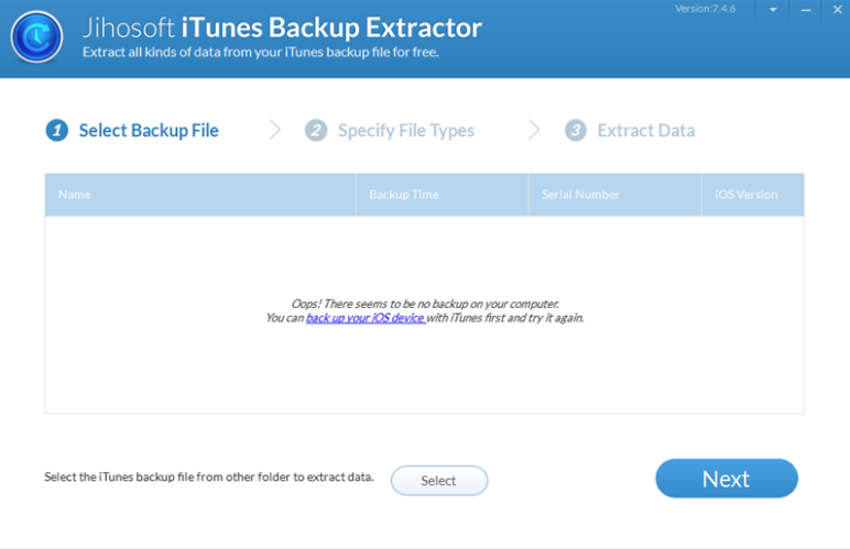 Jihosoft iTunes Backup Extractor0