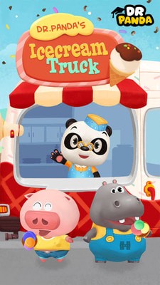熊猫博士冰淇淋车0