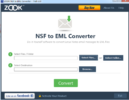 ZOOK NSF to EML Converter