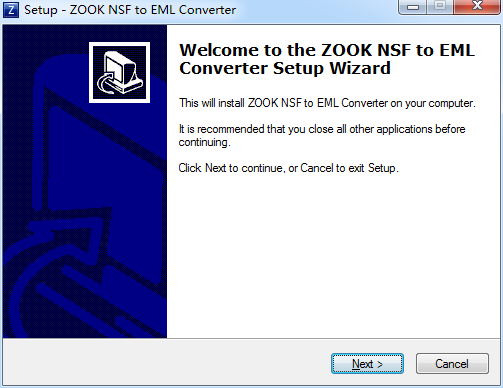 ZOOK NSF to EML Converter