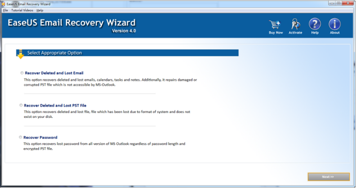 EaseUS Email Recovery Wizard0