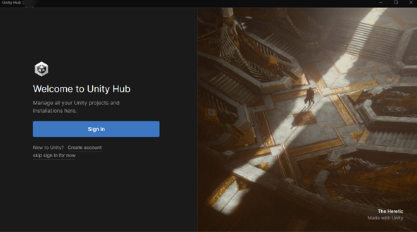 Unity Hub