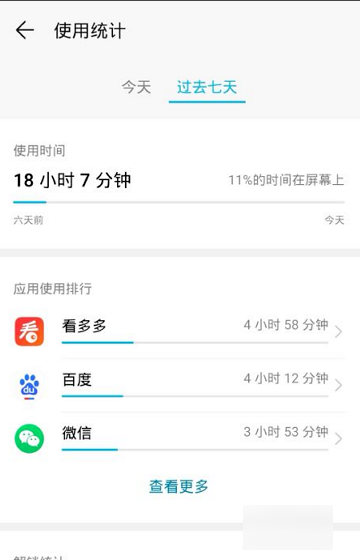 华为手机怎么查软件使用时间