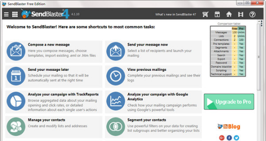 SendBlaster Free Edition0
