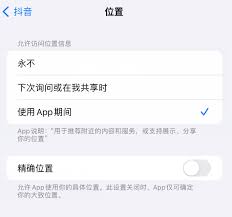 查看iPhone中开启精确位置的应用