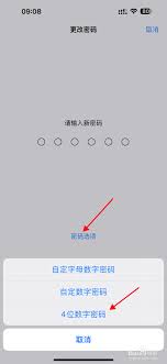 苹果怎么设置四位数密码