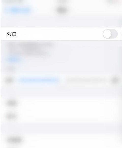 iPhone旁白触感向后导览开启位置