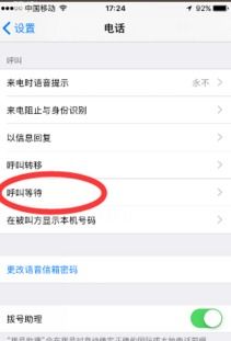 苹果手机呼叫等待怎么设置