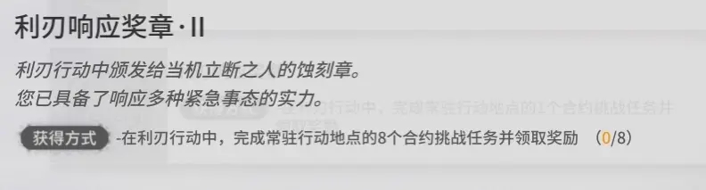 明日方舟危机合约利刃行动蚀刻章获取方法