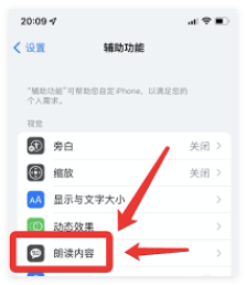 苹果手机朗读功能怎么开启