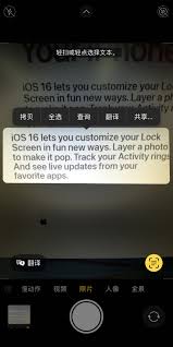 iPhone如何利用相机取景器翻译文本