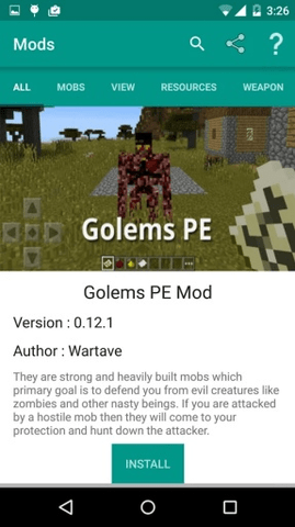 mods for minecraft（Mods MCPE）