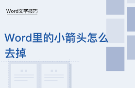 wps文档中去除小箭头的方法