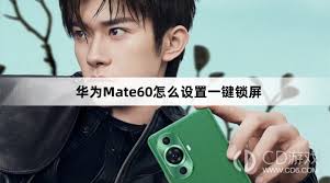 华为mate60一键锁屏怎么设置