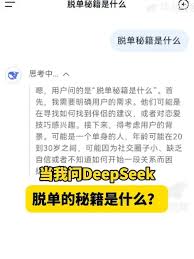 DeepSeek脱单技巧大全