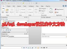 plsqldeveloper如何设置中文