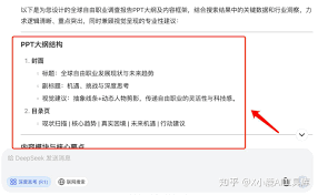 DeepSeek能否生成完美的PPT大纲