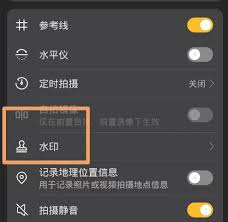荣耀手机拍照设置时间水印