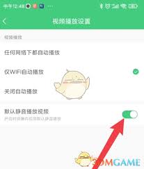 好游快爆如何设置默认静音播放