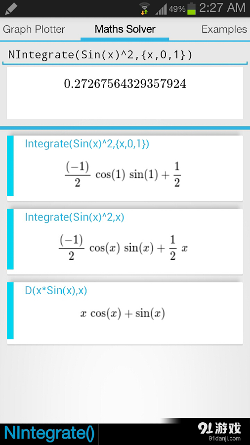 函数计算器Maths Solver2