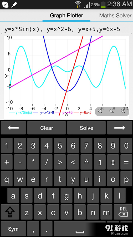 函数计算器Maths Solver