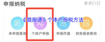赣服通如何进行报税