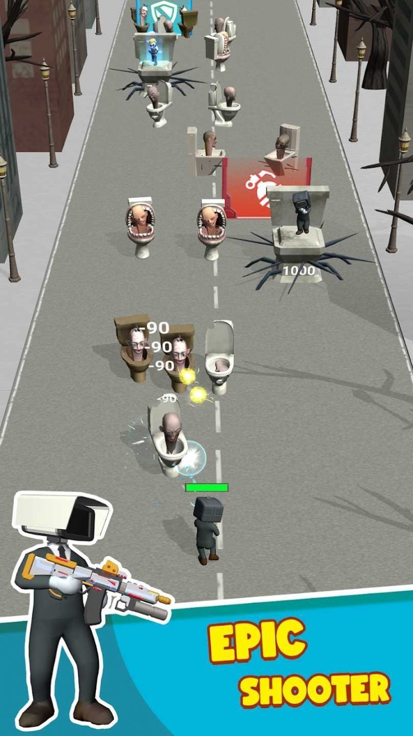 厕所怪物奔跑射手安卓版1