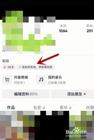 抖音如何添加个人简介标签