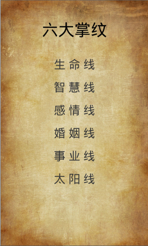 拍照自动看手相
