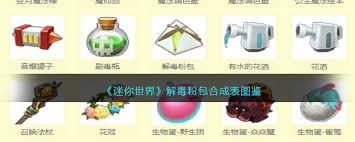 迷你世界解毒粉包怎么制作