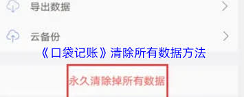 口袋记账如何清空数据