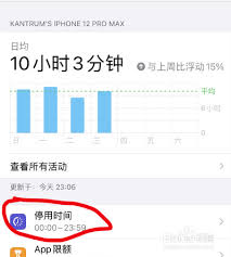 iPhone14Pro怎么设置屏幕使用时间