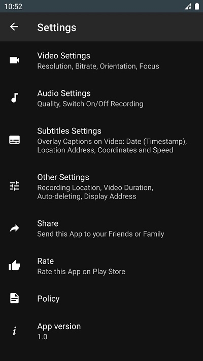 DroidDashcam行车记录仪1