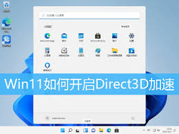 Win11怎么打开Direct3D加速