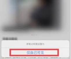 小红书笔记不给谁看怎么设置