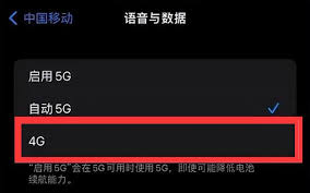 苹果15plus怎么设置4g和5g