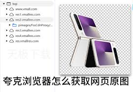 夸克浏览器如何获取网页原图